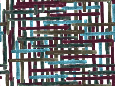 Bauhaus Kusursuz Düzen. Suluboya Geometrik İndigo, Mavi Çizgiler Tasarımı. Sanat Organik Geo Arkaplanı. Büyük Yaratıcı Asgari Baskı. Moda Eğlencesi Soyut Boyası Suluboya Renk Çizgileri.