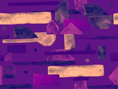 Bauhaus Kusursuz Düzen. Suluboya Geometrik Mor Çizgiler Tasarımı. Sanat Organik Geo Arkaplanı. Büyük Moda Asgari Baskı. Moda Eğlencesi Soyut Boyası Suluboya Renk Çizgileri.