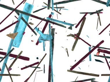 Bauhaus Kusursuz Düzen. Suluboya Geometrik İndigo, Mavi Çizgiler Tasarımı. Sanat Organik Geo Arkaplanı. Büyük Çağdaş Asgari Yazdırma. Moda Eğlencesi Soyut Boyası Suluboya Renk Çizgileri.