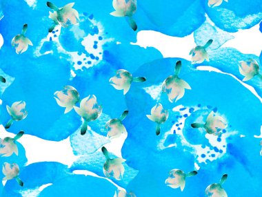 Yaz Çiçeği Arkaplanı. Botanik Çiçek İllüstrasyonu. Egzotik Mayo Tasarımı. Hawaii Kova Parmak izi. Suluboya Güller, Şakayık ve Yapraksız Kalıp. Vintage Peonie Eko Uyum. 