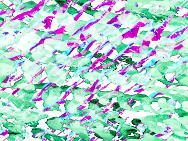 Afrika deseni. Çizgili, kusursuz desen. Zebra Deri İzi. Hayvan kamuflajı arka planı. Geometrik hayvan dokusu. Suluboya Kamuflaj Tasarımı. Soyut Safari fayansı. Yeşil ve Kırmızı