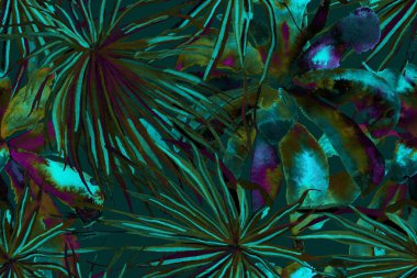 Suluboya Yatay Tropik Tasarım. Palm Geometric Mayo desenli. Etnik Aloha İlişkisi. Egzotik Bikini Özgeçmişi. Tropikal Kusursuz Desen. Palmiye yapraklarının eğlenceli dokusu. Turkuaz Yeşil