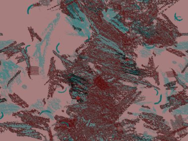 Modern Doodle Header. Kahverengideki Şirin Büyük Modern Geometrik Şablon, Yatay Şablon için Siyah Arkaplan. Büyük Yaratıcı Asgari Baskı. Pastel Doodle Başlığı.