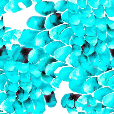 Mavi Turkuaz Yılan Kusursuz Şablon. Suluboya El Çizilmiş Piton Yazısı. Kobra Derisi Egzotik Doku. Geometrik Yılan Arkaplanı. Zehir ve Yılan derisi. Suluboya El Boyalı Döşeme Deseni.