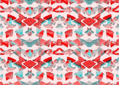 Aztek deseni. Kabile tasarımı. Geometrik dikişsiz desen. Navajo üçgenleri ve stip tasarımları. Aztek Maya etnik geçmişi. Suluboya soyut geometrik grafik duvar kağıdı. Yerli Amerikan modern sanatı