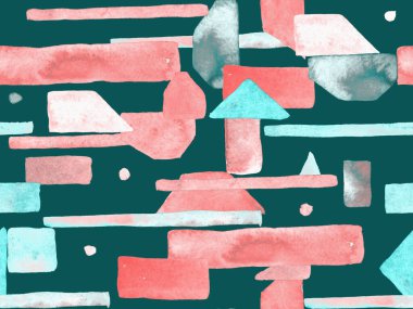 Bauhaus Kusursuz Düzen. Suluboya Geometrik İndigo, Mavi Çizgiler Tasarımı. Sanat Organik Geo Arkaplanı. Büyük Moda Asgari Baskı. Moda Eğlencesi Soyut Boyası Suluboya Renk Çizgileri.