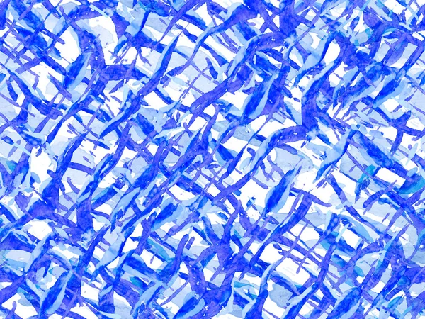 Classic Blue Indigo Aquarel Camouflage Ontwerp Abstracte Safari Tegel Geometrische — Stockfoto