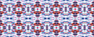 Boyalı Soyut Doku. Suluboya Shoji Tasarımı. Kimono Tile. Shibori Kusursuz Düzen. Batik Kravat Boyası Sınırı. Suluboya Japon Arkaplanı. Kırmızı, Beyaz ve Mavi Organik Minimum Tekstil.