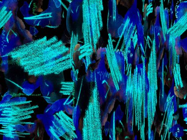 Soyut Doku Arkaplanı. Sıvı, dikişsiz kiremit. Psikedelik Kâğıt. Suluboya kusursuz desen. Klasik Doku İllüstrasyonu. Geometrik Suluboya Kumaş Tasarımı. Klasik Mavi ve İndigo