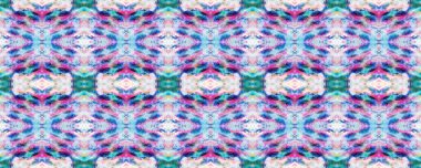 Mavi, Kırmızı, Mor Pastel Eğlenceli Dikdörtgen İkat İlişkisi. Etnik Kusursuz Düzen. Sembol geometrik mayo deseni. Suluboya Etnik Tasarım. Kilim Rastgele Halı dokusu. Boya fırçası Aztek Arkaplanı. 