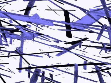 Bauhaus Kusursuz Düzen. Suluboya Geometrik İndigo, Mavi Çizgiler Tasarımı. Sanat Organik Geo Arkaplanı. Büyük Modern Asgari Baskı. Moda Eğlencesi Soyut Boyası Suluboya Renk Çizgileri.