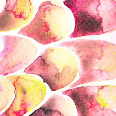 Pembe Kırmızı Yılan Tasarımı. Suluboya El Çizilmiş Piton Yazısı. Kobra Derisi Egzotik Doku. Geometrik Yılan Arkaplanı. Zehir ve Yılan derisi. Suluboya El Boyalı Arkaplan.