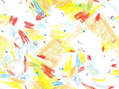 Modern Yazı Başlığı. Yatay Şablon için Sarı Arkaplan Üzerine Şirin Büyük Sanatsal Kusursuz Desen. Büyük Moda Asgari Baskısı. Tebeşir Yazı Başlığı.