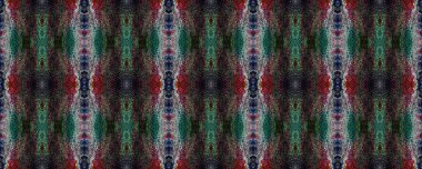 Kilim Yerlilerinin Geçmişi. Ikat Geometrik Mayo Kalıbı. Suluboya Etnik Tasarım. Dikdörtgen Coğrafi Uyum. Etnik Kusursuz Düzen. Siyah, Kırmızı, Bej ve Mavi Geleneksel Dalgalı Doku.