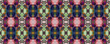 Sembol geometrik mayo deseni. Boyalı fırça Aztek arka planı. Kilim Rastgele Halı dokusu. Mavi, Kırmızı, Yeşil Pastel Eğlenceli Dikdörtgen İkat İlişkisi. Etnik Kusursuz Düzen. Suluboya Etnik Tasarım. 