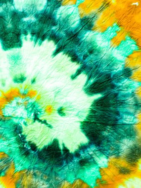 Özgürlük Girdabı 'nı bağladı. Boho Boyalı Kıyafetler. Reggae Suluboya Efekti. Hippi Batic. Canlı Haight San Francisco Swatch. Yeşil ve Turkuaz kravat boyalı sarmal arka plan. Psikedelik Girdap Tekstili.