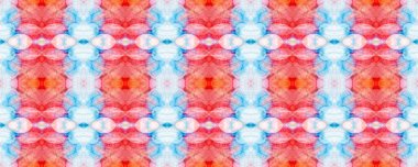 Sembol geometrik mayo deseni. Kilim Rastgele Halı dokusu. Suluboya Etnik Tasarım. Mavi, Gri, Kırmızı Pastel Eğlenceli Dikdörtgen İkat İlişkisi. Etnik Kusursuz Düzen. Boya fırçası Aztek Arkaplanı. 