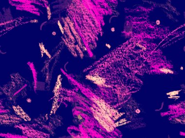 Güzel pastel boya dokusu. Yatay Şablon için Mor Arkaplanda Sevimli Büyük Çağdaş Geometrik Kusursuz Desen. Büyük Moda Asgari Baskı. Moda Boya Dokusu.