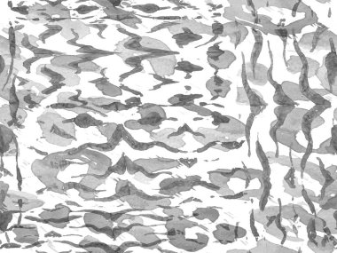 Suluboya Kamuflaj Tasarımı. Soyut Safari fayansı. Geometrik hayvan dokusu. Zebra Deri İzi. Hayvan kamuflajı arka planı. Afrika deseni. Çizgili, kusursuz desen. Monokrom ve Gri Pul