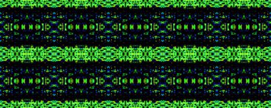 Yılan Derisi Rastgele Doku. Turkuaz ve siyah suluboya etnik tasarım. Boya fırçası Python arka planı. Sembol geometrik mayo deseni. Etnik Kusursuz Düzen. Eğlenceli Dikdörtgen İkat Uyumu.