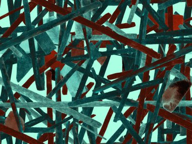 Bauhaus Kusursuz Düzen. Suluboya Geometrik Yeşil Teal Çizgileri Tasarımı. Sanat Organik Geo Arkaplanı. Büyük Moda Asgari Baskı. Moda Eğlencesi Soyut Boyası Suluboya Renk Çizgileri.