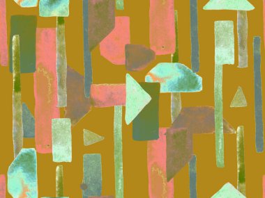 Bauhaus Kusursuz Düzen. Suluboya Geometrik Yeşil Teal Çizgileri Tasarımı. Sanat Organik Geo Arkaplanı. Büyük Moda Asgari Baskısı. Moda Eğlencesi Soyut Boyası Suluboya Renk Çizgileri.