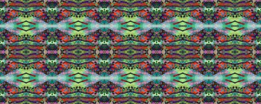 Suluboya Etnik Tasarım. Mavi, Kırmızı, Yeşil Pastel Eğlenceli Dikdörtgen İkat İlişkisi. Etnik Kusursuz Düzen. Kilim Rastgele Halı dokusu. Boyalı fırça Aztek arka planı. Sembol Geometrik Mayo Şablonu. 