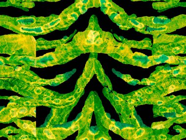 Zebra Deri İzi. Hayvan kamuflajı arka planı. Geometrik hayvan dokusu. Yeşil ve Aqua Menthe Afrika deseni. Çizgili, kusursuz desen. Suluboya Kamuflaj Tasarımı. Soyut Safari Döşemesi.