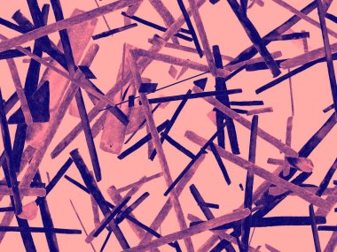 Bauhaus Kusursuz Düzen. Suluboya Geometrik Kırmızı Pembe Çizgiler Tasarımı. Sanat Organik Geo Arkaplanı. Büyük Modern Asgari Baskı. Moda Eğlencesi Soyut Boyası Suluboya Renk Çizgileri.