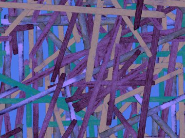 Bauhaus Kusursuz Düzen. Suluboya Geometrik İndigo, Mavi Çizgiler Tasarımı. Sanat Organik Geo Arkaplanı. Büyük Çağdaş Asgari Yazdırma. Moda Eğlencesi Soyut Boyası Suluboya Renk Çizgileri.