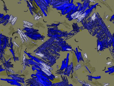 Soyut Başlık Deseni. Şirin Büyük Moda Geometrik Mavide Kusursuz Desen Yatay Şablon İndigo Arkaplanı. Büyük Moda Asgari Baskı. Sanatsal Başlık Deseni.