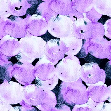 Tatlı geometrik suluboya deseni. Islak sıvı fırça boya motifi. Soyut küre şablon tasarımı. Suluboya çok az mayo dairesi izi. Modaya uygun tekstil. Modern spot arkaplanı.