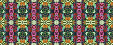 Suluboya Etnik Tasarım. Sembol geometrik mayo deseni. Boyalı fırça Aztek arka planı. Kilim Rastgele Halı dokusu. Mavi, Kırmızı, Yeşil Pastel Eğlenceli Dikdörtgen İkat İlişkisi. Etnik Kusursuz Desen.