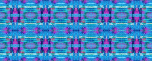 Watercolor Ethnic Design.  Chevron Geometric Swimwear Pattern.  Blue, Red, Black Pastel Fun Rectangle Ikat Rapport. Ethnic Seamless Pattern. Paintbrush Aztec Background.  Kilim Rug Random Texture.