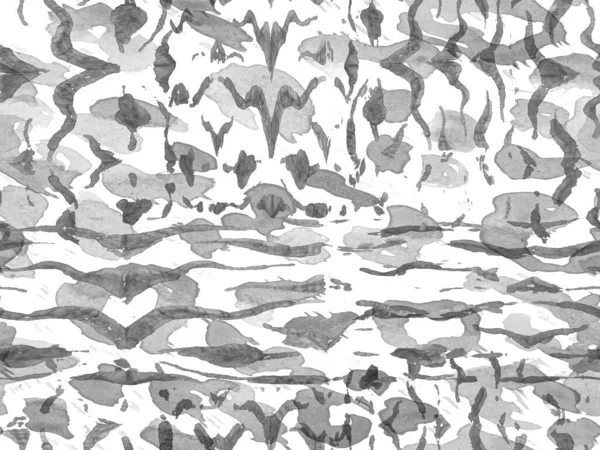 Geometrik hayvan dokusu. Suluboya Kamuflaj Tasarımı. Soyut Safari fayansı. Zebra Deri İzi. Hayvan kamuflajı arka planı. Afrika deseni. Çizgili, kusursuz desen. Monokrom ve Gri Pul