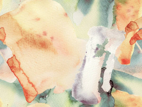 Psikedelik Kâğıt. Suluboya kusursuz desen. Soyut Doku Arkaplanı. Yeşil ve Kırmızı Vintage Doku Çizimi. Geometrik Suluboya Kumaş Tasarımı. Sıvısız Döşeme.