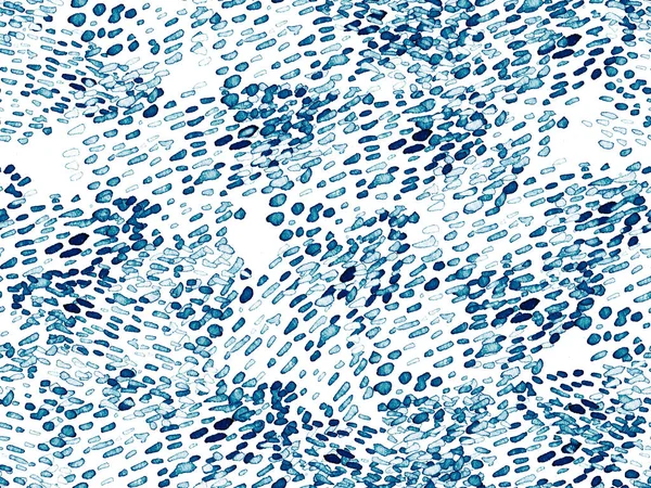 Mavi leopar desensiz Indigo deniz mavisi. Suluboya El Çita Yazısı. Vahşi Cilt Egzotik Doku. Geometrik Kürk arka planı. Leopar ve Jaguar Deri. Suluboya El Boyalı Cilt Deseni.