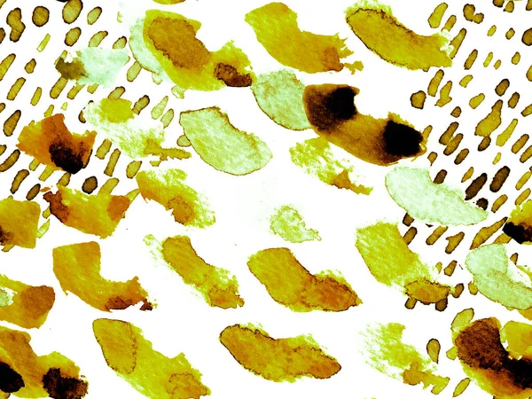 Kehribar Turuncu Leopar Desensiz Suluboya Çita Yazısı Vahşi Cilt Egzotik — Stok fotoğraf