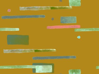 Bauhaus Kusursuz Düzen. Suluboya Geometrik Yeşil Teal Çizgileri Tasarımı. Sanat Organik Geo Arkaplanı. Büyük Olağandışı Asgari Parmak izi. Moda Eğlencesi Soyut Boyası Suluboya Renk Çizgileri.