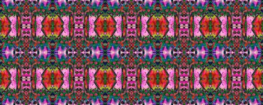 Boyalı fırça Aztek arka planı. Suluboya Etnik Tasarım. Sembol geometrik mayo deseni. Mavi, Kırmızı, Yeşil Pastel Eğlenceli Dikdörtgen İkat İlişkisi. Etnik Kusursuz Düzen. Kilim Halı Rastgele Dokusu. 