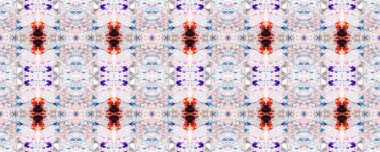 Boyalı fırça Aztek arka planı. Suluboya Etnik Tasarım. Sembol geometrik mayo deseni. Kilim Rastgele Halı dokusu. Siyah, Kırmızı, Yeşil Pastel Eğlenceli Dikdörtgen İkat İlişkisi. Etnik Kusursuz Desen.