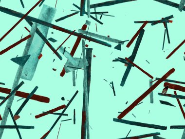 Bauhaus Kusursuz Düzen. Suluboya Geometrik Yeşil Teal Çizgileri Tasarımı. Sanat Organik Geo Arkaplanı. Büyük Moda Asgari Baskı. Moda Eğlencesi Soyut Boyası Suluboya Renk Çizgileri.