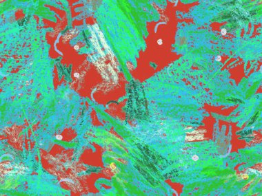 Modern Yazı Başlığı. Kırmızı, Yeşil, Mavi Yatay Şablon Üzerine Şirin Büyük Moda Geometrik Kusursuz Desen. Büyük Sanatsal Asgari Baskı. Tebeşir Yazı Başlığı.