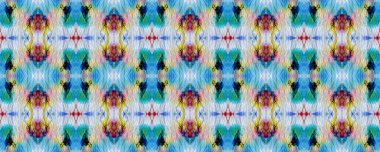 Boya desenli. El çizimi Shibori baskısı. Mavi ve kırmızı arkaplan. Batik fayans. Suluboya shibori dokusu. İndigo ve beyaz geometrik süs. Kusursuz kravat izi. Boho tarzı süs.