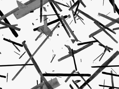 Bauhaus Kusursuz Düzen. Suluboya Geometrik Siyah ve Beyaz Çizgiler Tasarımı. Sanat Organik Geo Arkaplanı. Büyük Çağdaş Küçük Yazdırma. Moda Eğlencesi Soyut Boyası Suluboya Renk Çizgileri.