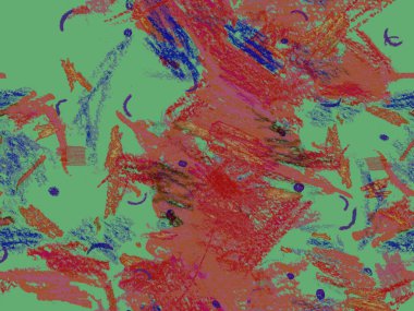 Yaratıcı Boya Başlığı. Kırmızı, Yeşil, Mavi Yatay Şablon Üzerine Şirin Büyük Yaratıcı Geometrik Kusursuz Desen. Büyük Yaratıcı Asgari Baskı. Soyut Boya Başlığı.