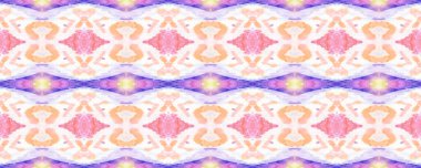 Aztek Geometrik Tekstil Sınırı Ogee Dikensiz Doku. Ikat Deseni. Psikedelik Gökkuşağı Allover Organik Mayo Tasarımı. Geo Ogee Tile. Suluboya El Tekstil. Yaratıcı Navajo Ikat Arkaplanı.