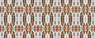 Ikat Deseni. Navy Blue ve Indigo Aztec Geometric Tekstil Baskısı. Suluboya El Çizilmiş Batik. Yaratıcı Navajo Ikat Geçmişi. Allover Cotton Mayo Tasarımı. Geo Ogee Tile. Ogee Kusursuz Doku.