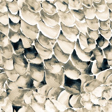 Tek Krom Yılanlı Kusursuz Şablon. Suluboya El Çizilmiş Piton Yazısı. Kobra Derisi Egzotik Doku. Geometrik Yılan Arkaplanı. Zehir ve Yılan derisi. Suluboya El Boyalı Döşeme Deseni.