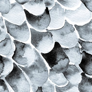 Tek Krom Yılanlı Kusursuz Şablon. Suluboya El Çizilmiş Piton Yazısı. Kobra Derisi Egzotik Doku. Geometrik Yılan Arkaplanı. Zehir ve Yılan derisi. Suluboya El Boyalı Döşeme Deseni.